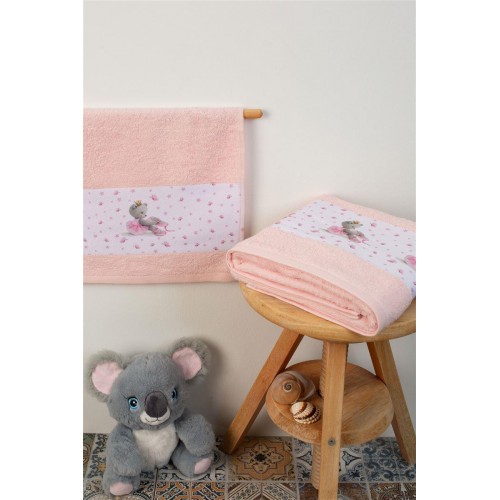 Towel Set 2 Pcs Ballerina Pink