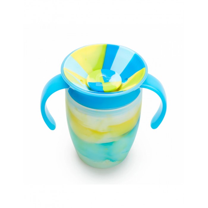 Miracle 360° Plastic Children's Cup With Handles Blue 207ml