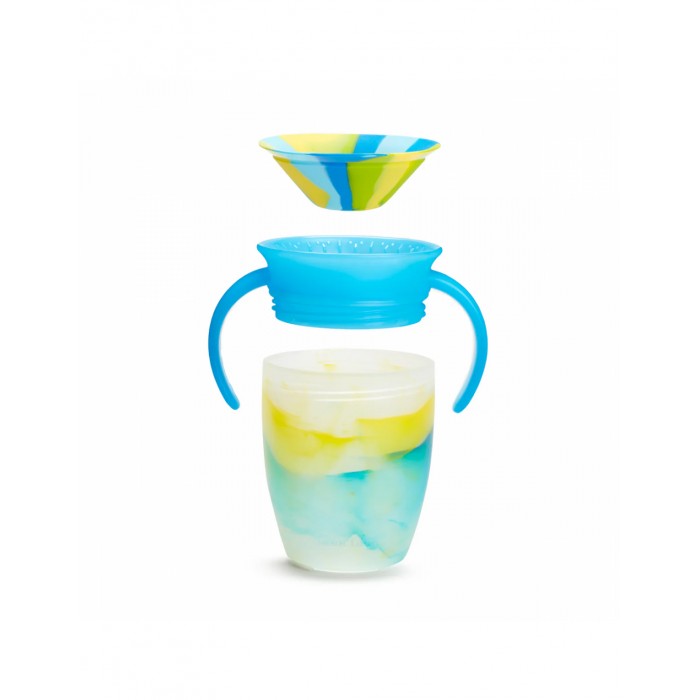 Miracle 360° Plastic Children's Cup With Handles Blue 207ml