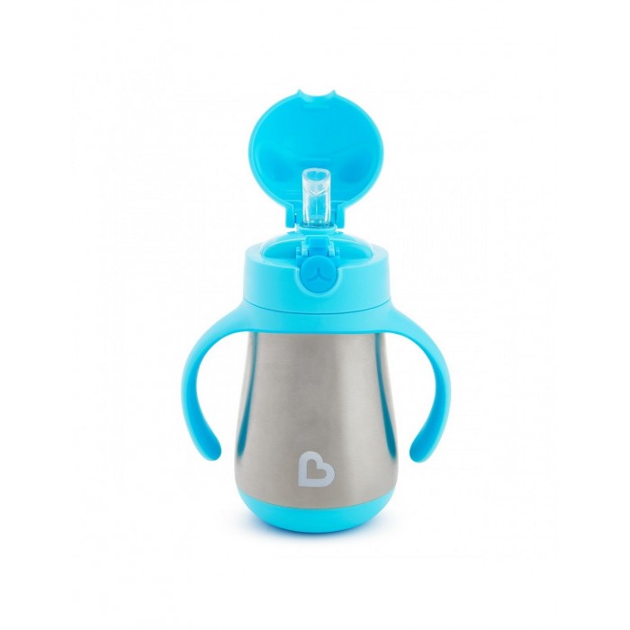 Cool Cat Stainless Steel Thermos Blue 237 ml