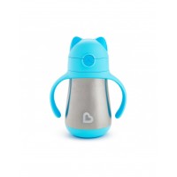Cool Cat Stainless Steel Thermos Blue 237 ml