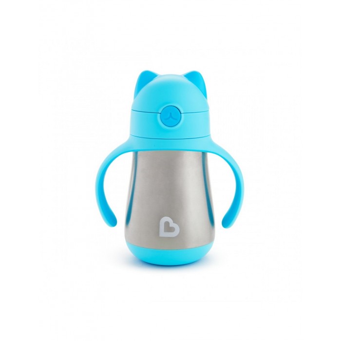 Cool Cat Stainless Steel Thermos Blue 237 ml