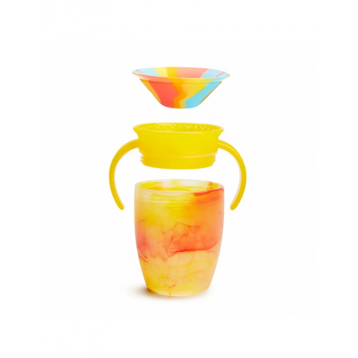 Children's Cup With Handles Miracle 360° Made of Plastic Yellow 207ml