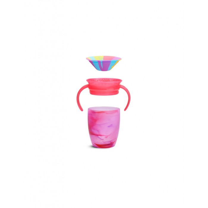 Children's Cup With Handles Miracle 360° Made of Plastic Purple 207ml