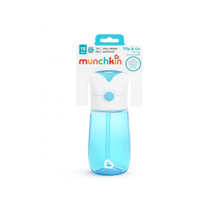 Educational Cup FLIP & GO 355ml Blue
