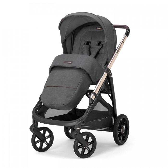 Πολυκαρότσι Aptica Quattro Velvet Grey Με Κάθισμα Darwin Infant Recline