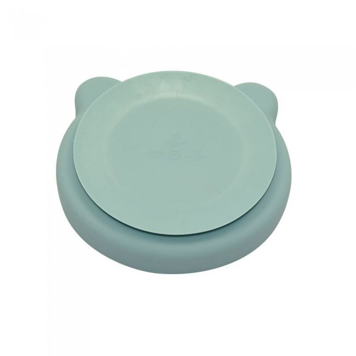 B-Suction plate Bear Blue