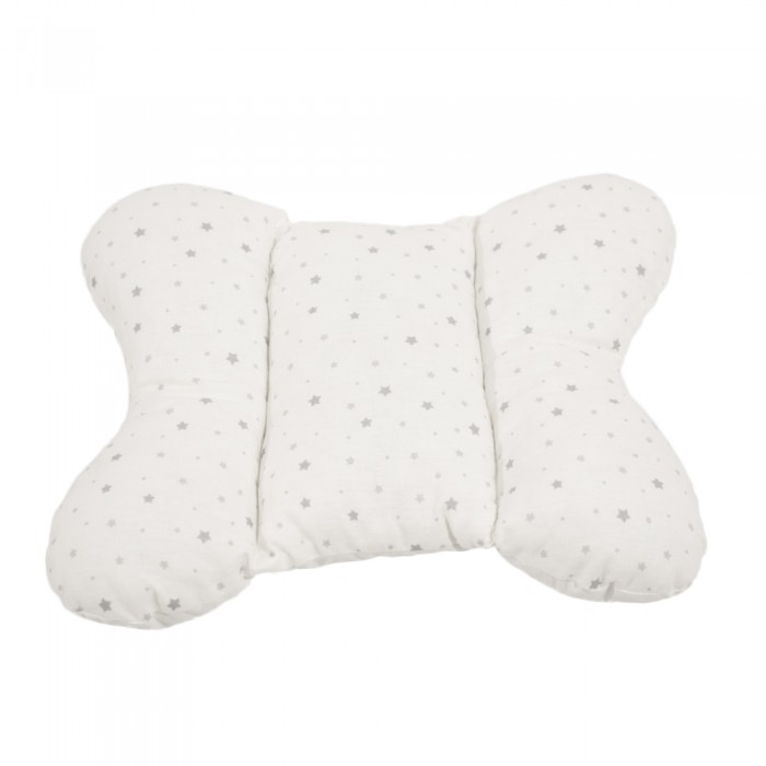 Pillow For Stroller & Car Seat Grey Stars