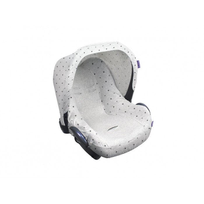 Seat Cover Κάλυμμα Για Car Seat Grey Crowns