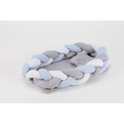 Braid Bednest Baby Nest Blue