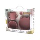 Silicone Feeding Set 4 Pcs Natural Pink