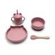 Silicone Feeding Set 4 Pcs Natural Pink