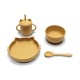 Silicone Feeding Set 4 Pcs Natural Yellow