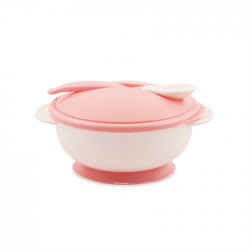 Set Feeding Bowl + Spoon Blush Pink