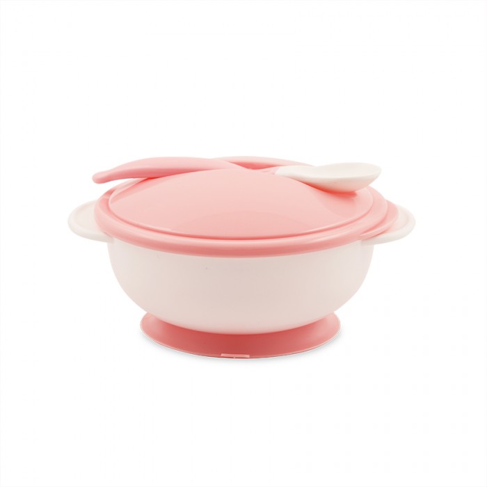 Set Feeding Bowl + Spoon Blush Pink