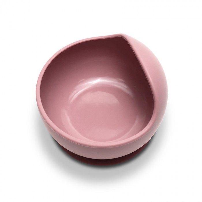 Silicone Vacuum Bowl Natural Pink