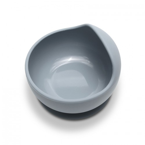 Silicone Vauum Bowl Natural Grey