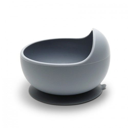 Silicone Vauum Bowl Natural Grey