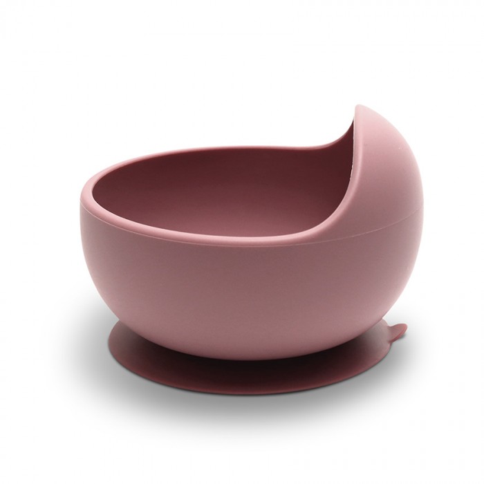 Silicone Vacuum Bowl Natural Pink