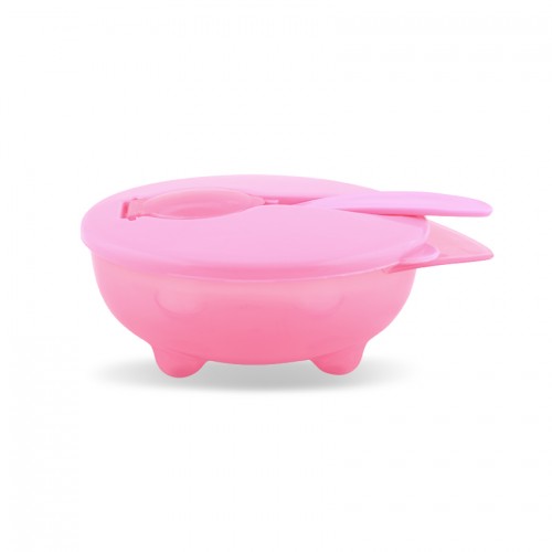 Feeding Bowl + Spoon Pink