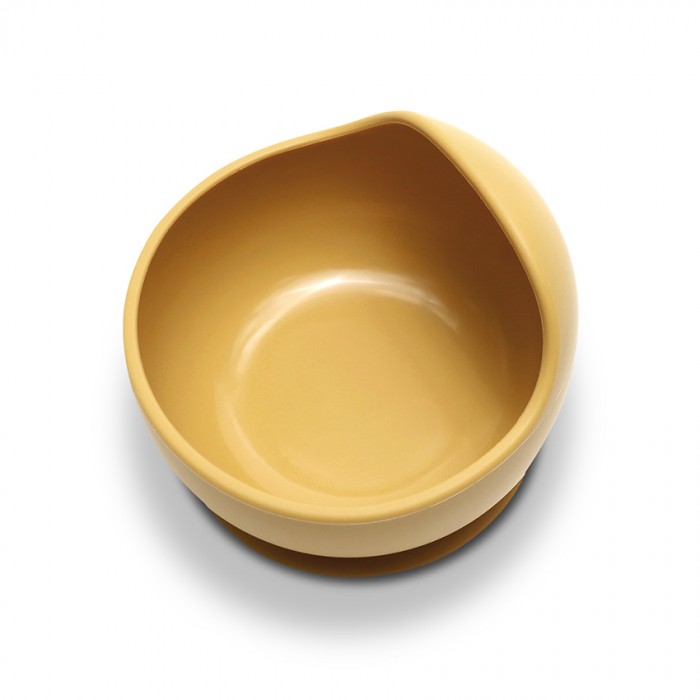 Silicone Vacuum Bowl Natural Yellow