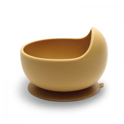 Silicone Vacuum Bowl Natural Yellow