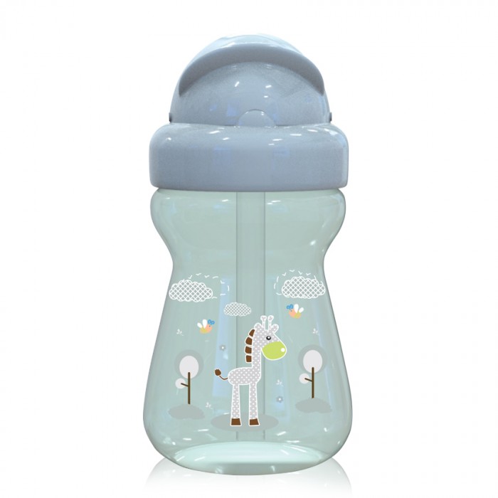 Ποτηράκι Με Καλαμάκι Sipper 200ml Animals Mint Green