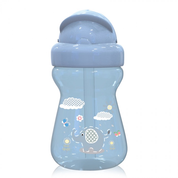 Ποτηράκι Με Καλαμάκι Sipper 200ml Animals Moonlight Blue