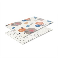 Double-Sided Children Thermo Play Mat 120x180 Ocean/Stars Blue