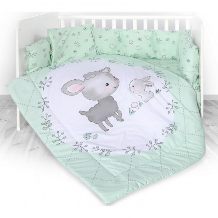 Σετ Προίκας 5 Τεμαχίων Lamb Green