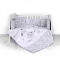 Σετ Προίκας 5 Τεμαχίων Swans Grey