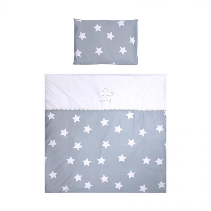 Σετ Λίκνου First Dream Ranforce Blue Grey Mist Stars
