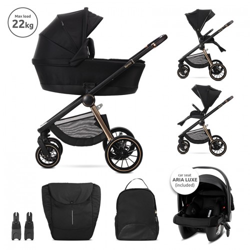 Baby Stroller 3 in 1 Bianca Black