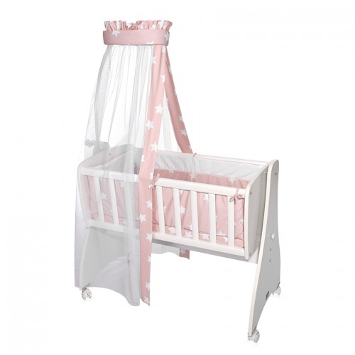 Σετ Λίκνου First Dream Ranforce Pale Blush Stars
