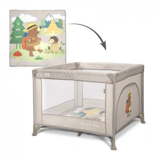 Playpen Play N Relax Beige Camping