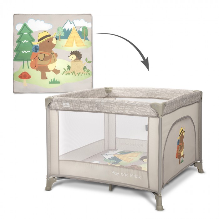 Playpen Play N Relax Beige Camping