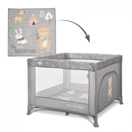 Playpen Play N Relax Grey Adventure