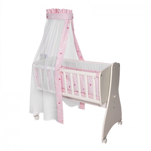 Σετ Λίκνου First Dream Ranforce Butterflies Pink