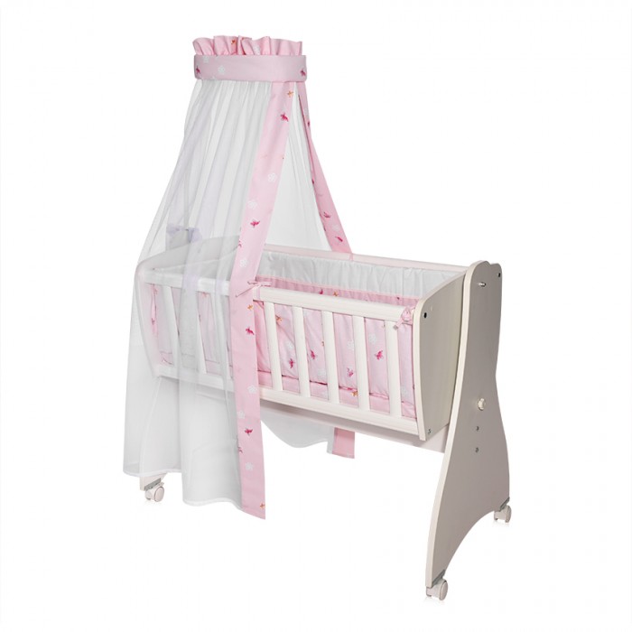 Σετ Λίκνου First Dream Ranforce Butterflies Pink