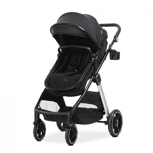 Καρότσι 2 Σε 1 Aspen Black Με Μετατρεπόμενο Κάθισμα