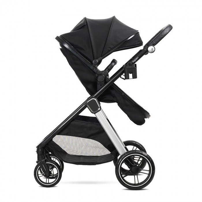 Καρότσι 2 Σε 1 Aspen Black Με Μετατρεπόμενο Κάθισμα