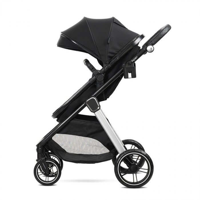 Καρότσι 2 Σε 1 Aspen Black Με Μετατρεπόμενο Κάθισμα