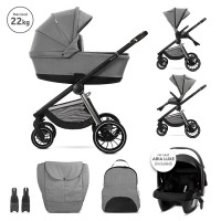 Baby Stroller 3 in 1 Bianca Grey