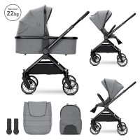 Καρότσι Reya Grey 2 Σε 1+ Δώρο Relax Portofino Beige Dots