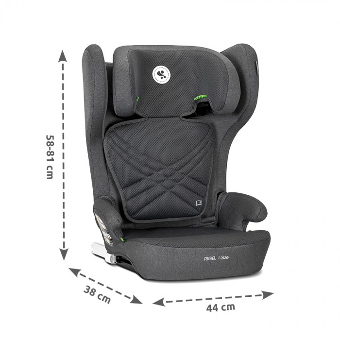 Αναδιπλούμενο Κάθισμα Αυτοκινήτου RIGEL Isofix 100-150cm Green