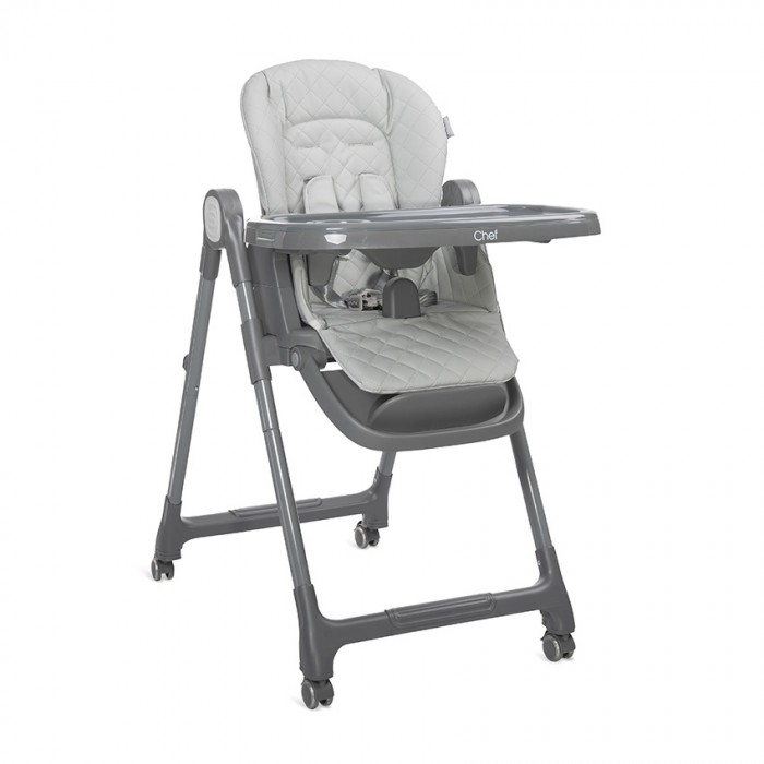 Baby High Chair 3 In 1 Chef Grey Leather