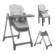 Baby High Chair 3 In 1 Chef Grey Leather