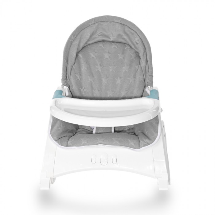 Baby Rocker Alex With Table  Cool Grey Stars