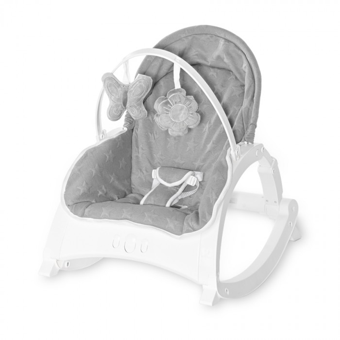 Baby Rocker Alex With Table  Cool Grey Stars