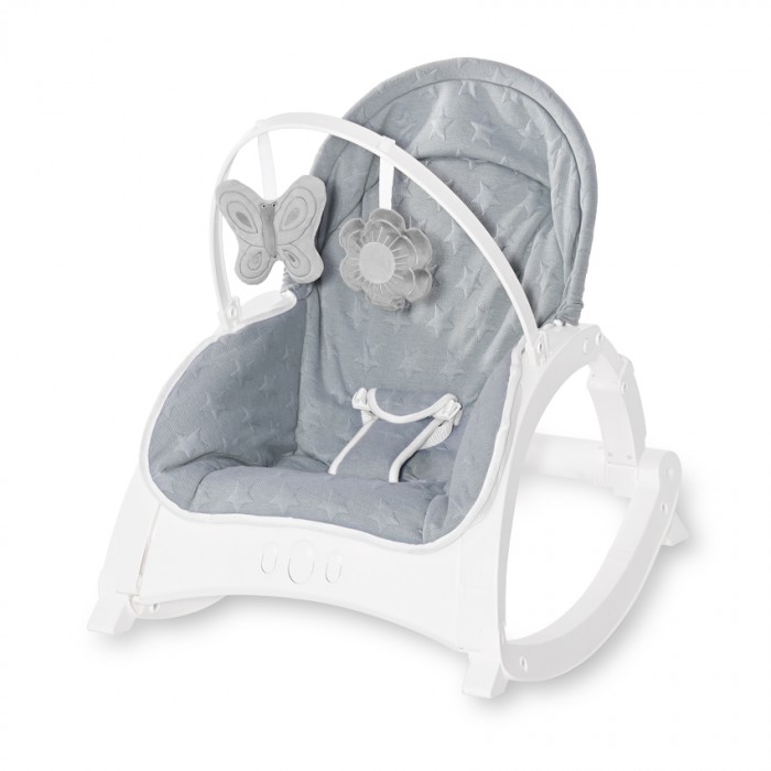 Baby Rocker Alex With Table Silver Blue Stars